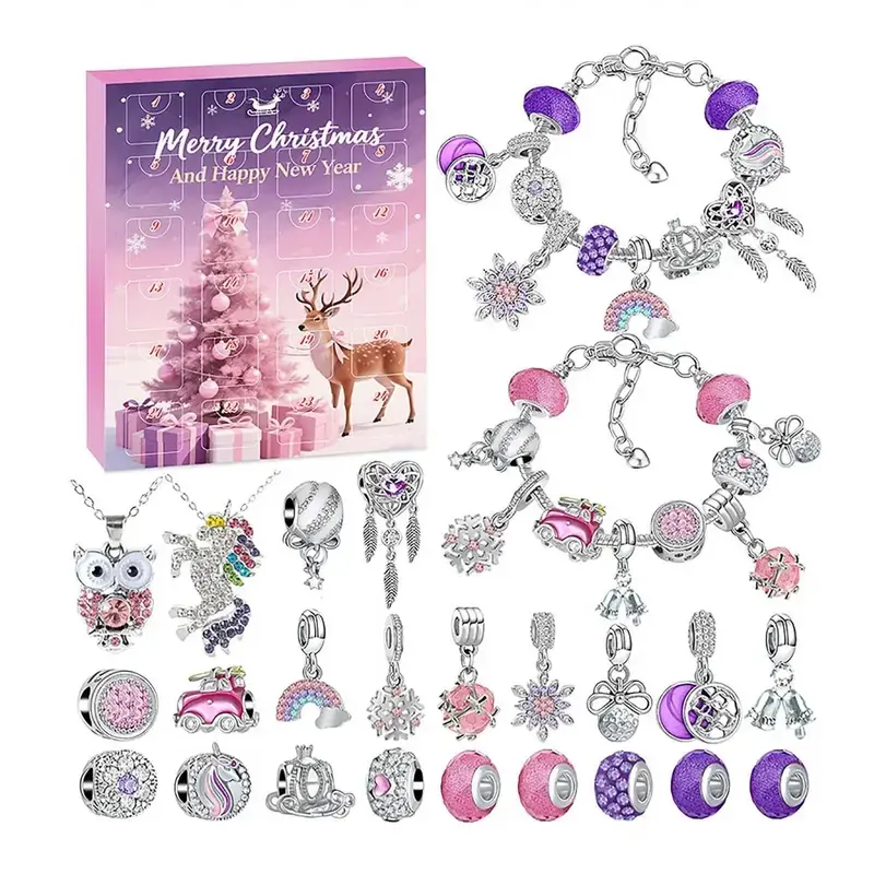 Christmas Countdown Calendar Gift Box, 24 Days Advent Calendar, Perfect for Christmas Gifts, Birthday Presents, Halloween, New Year