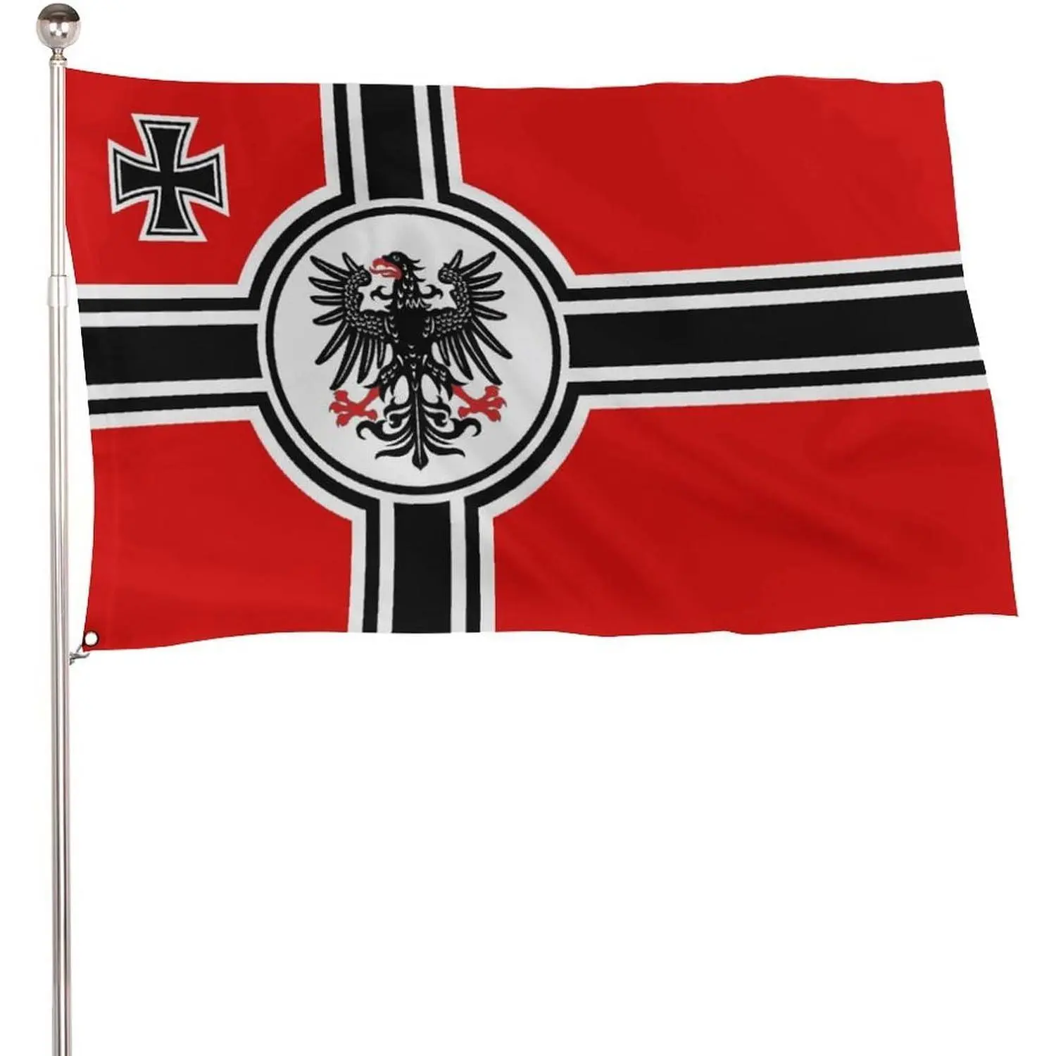 German Empire Premium Flag 115D Polyester 5x3 Ft with 2 Metal Eyelets