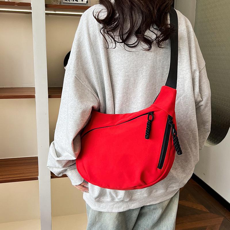 2026 New Nylon Shoulder Crossbody Bag, Casual Japanese & Korean Versatile Dumpling Bag for Autumn & Winter Outings women handbags luxury designer tote real