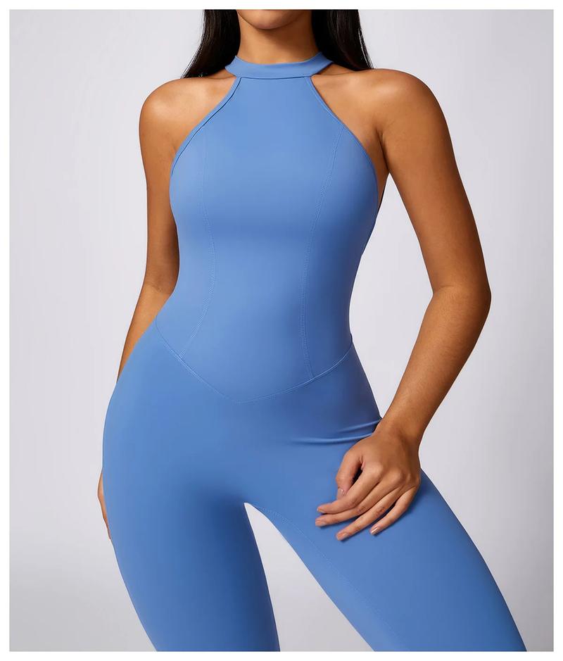 Romper Backless Set Workout Jumpsuit Fitness Bodysuit Siamese Sportswear Women Tracksuit Gym Clothes One-piece Playsuit Yoga Set