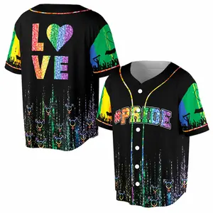 LGBT Love Pride Rainbow Pride Month LGBT 3D All Over Print Baseball Jersey Shirt, Pride Month Equality Gifts