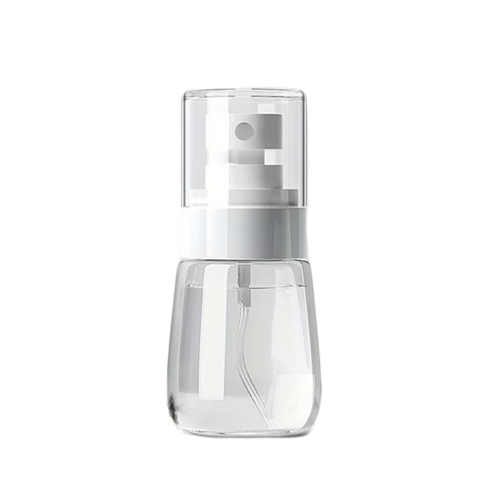 1Pc Portable Fine Mist Spray Bottles - 2.03oz/1.01oz Travel Size, Hypoallergenic Clear Perfume & Lotion Dispenser with Pump, Facial Tools
