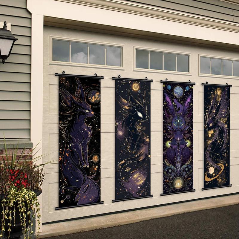 Animal Pattern Wall Art, 4 Counts/set Vintage Pet Pattern Decorative Painting, Exquisite Home Decorative Art, Wall Art Decor for Home Living Room Bedroom