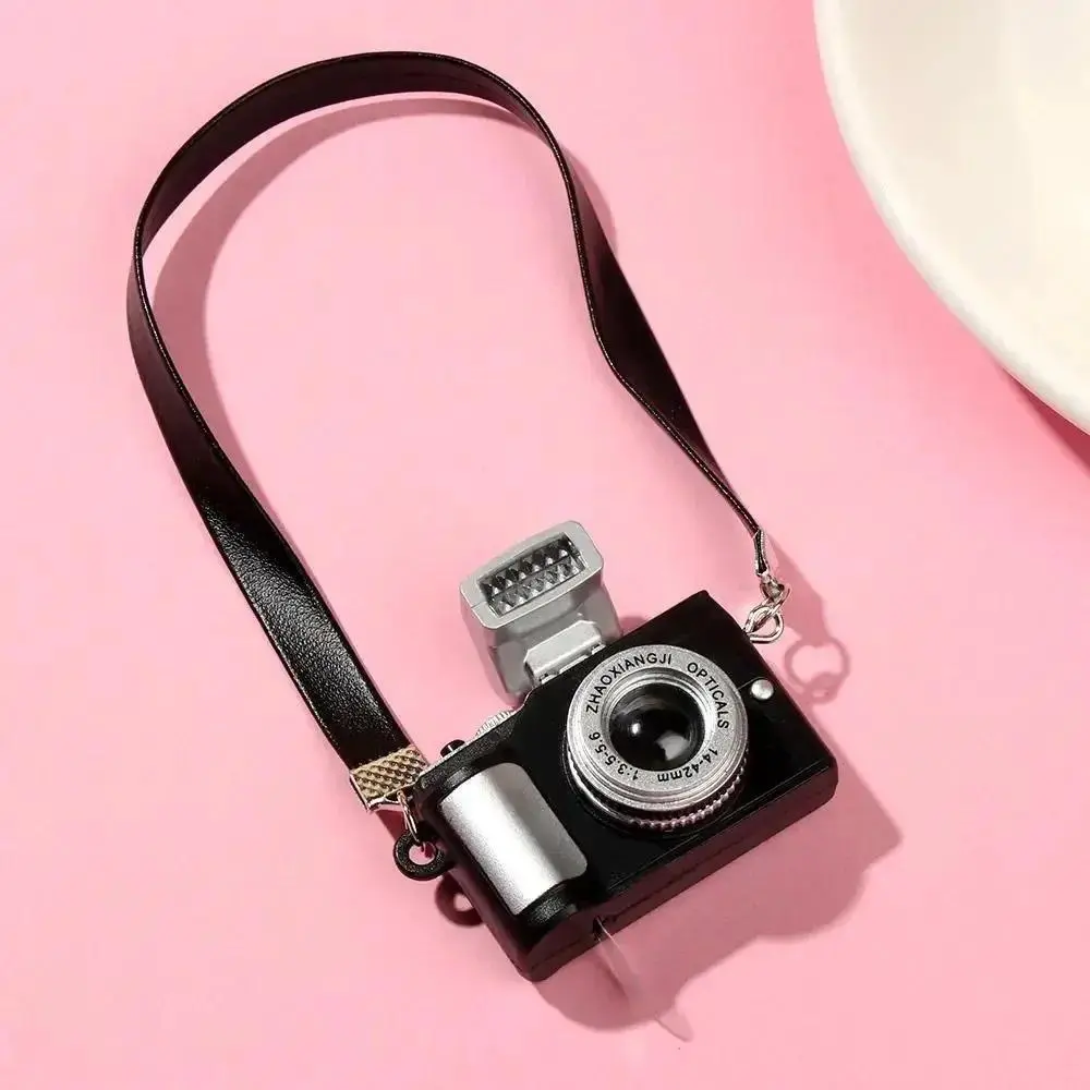 1Pc Dollhouse Miniatures Digital SLR Camera (4*4cm-1.57*1.57in) for 1/6, 1/12 Scale Dolls, Home Decor Accessory with Lifelike Look, Excellent Workmanship for Pretend Play