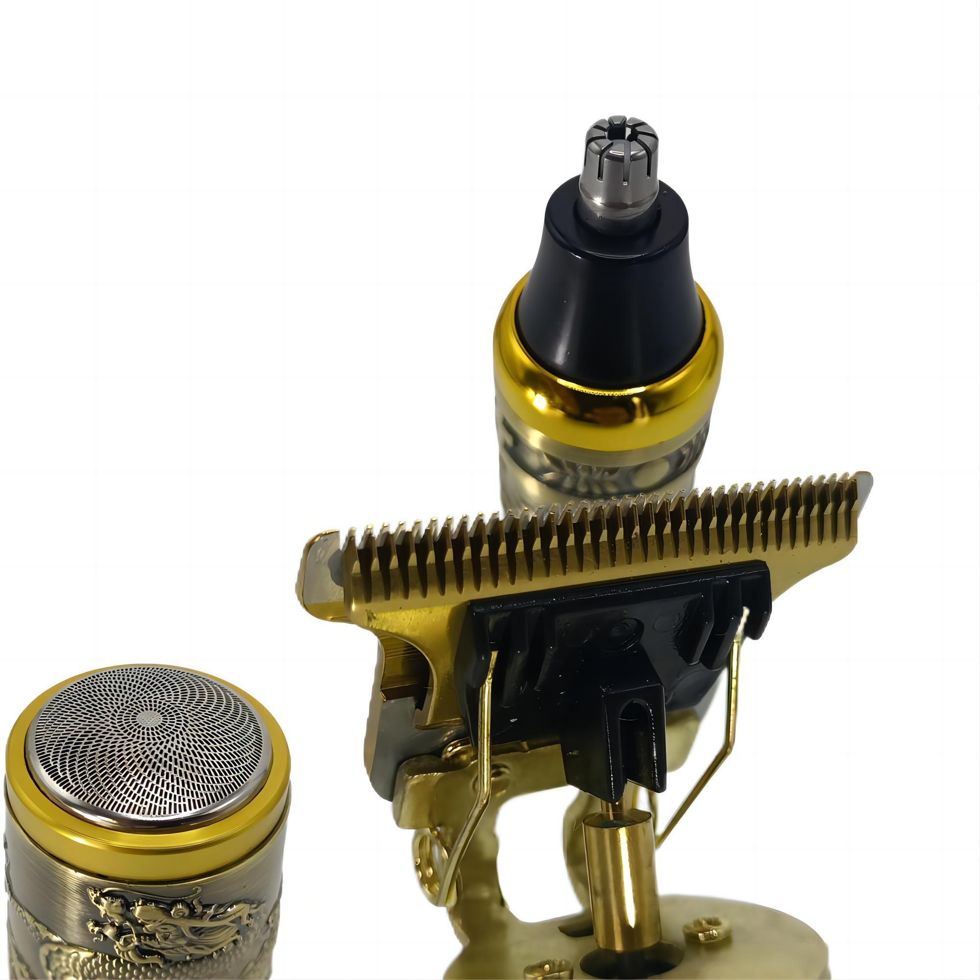 3 in 1 Electric Shaver Kit, 1 Set Professional Hair Trimmer for Men, Nose Hair Trimmer, Cordless Barber Trimmer, Men's Grooming Kit, Hair Clippers Set