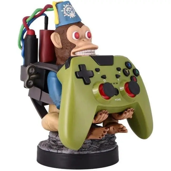 Exquisite Gaming: Call of Duty: Monkeybomb - Original Mobile Phone & Gaming Controller Holder, Device Stand, Cable Guys, Licensed Figure