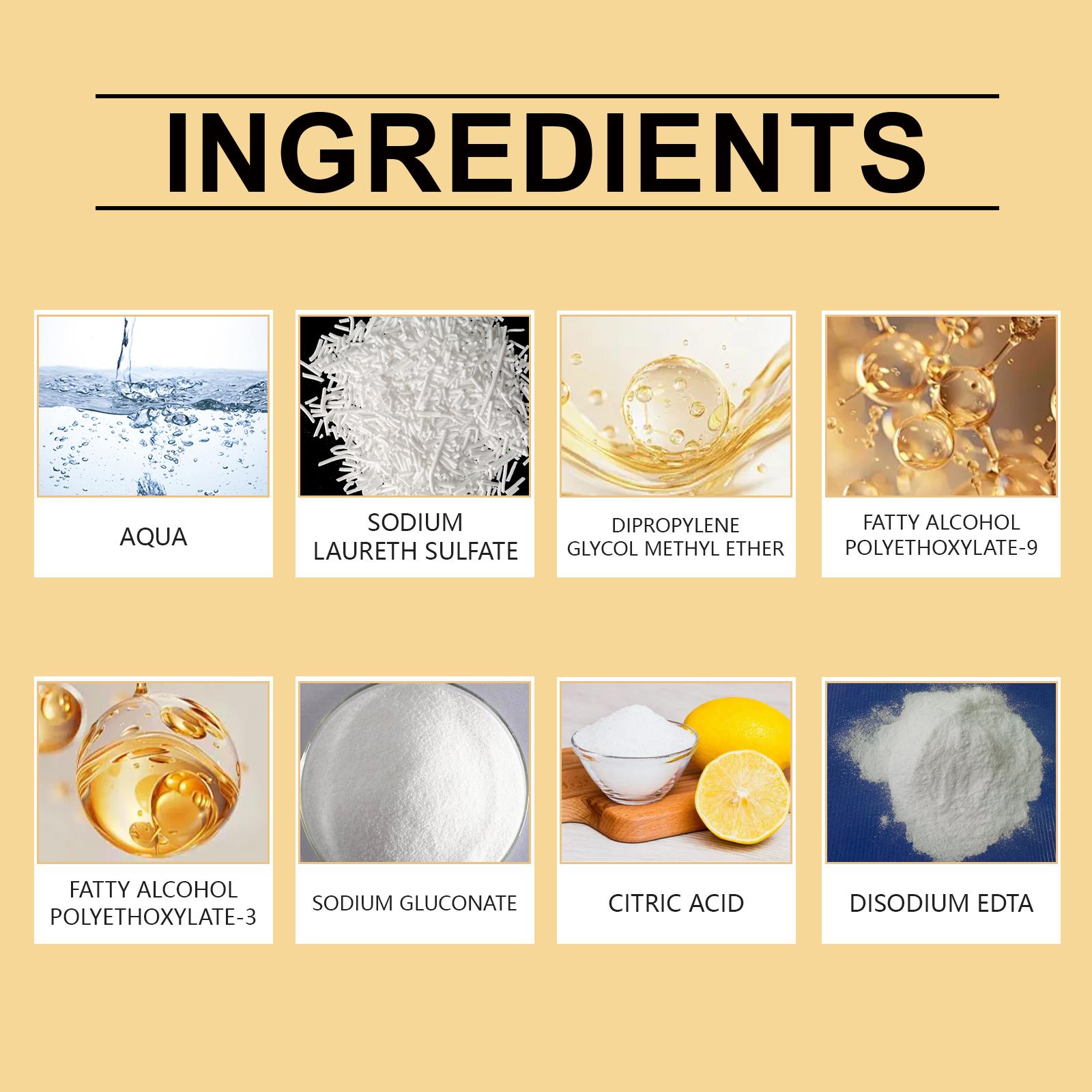 Jakehoe Kitchen Grease Cleaner Kitchen Cookware Cooktop Range Hood Oil And Stain Remover