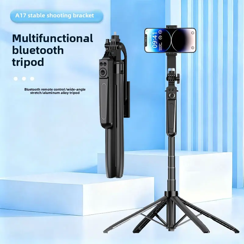 1.8m Selfie stick tripod with charging Bluetooth portable handheld gimbal outdoor floor-standing mobile phone live streaming stand