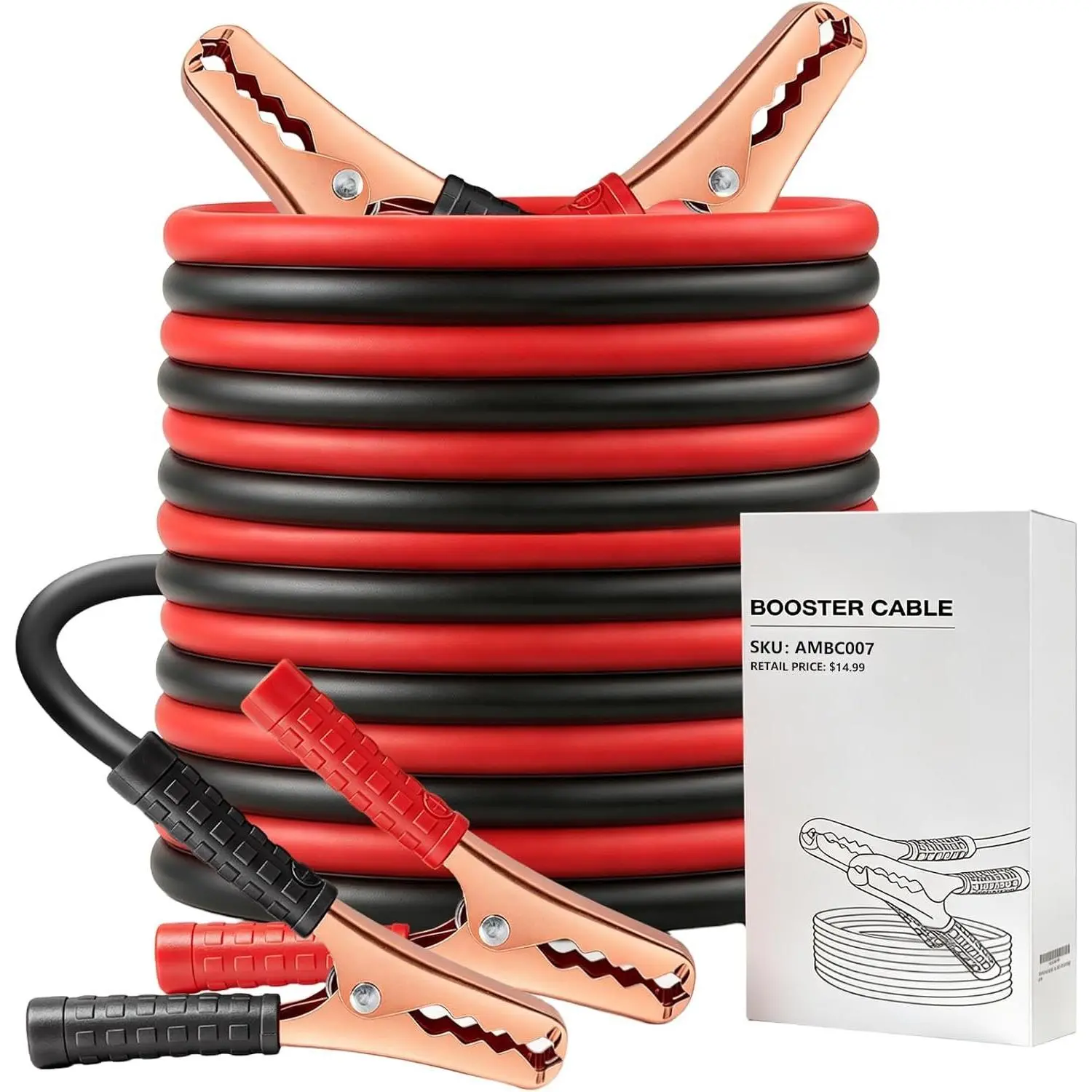 Jumper Cables for  , Heavy Duty Automotive Booster Cables for Jump Starting  or Weak  (10-)