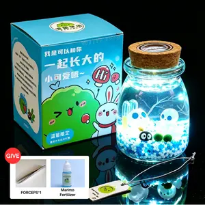 Healing Live Aquarium Plant - Marimo Moss Ball Micro-Landscape, Low-Maintenance Glass Mini Peninsula Ecosystem, Self-Sustaining Aquatic Habitat for Desk (Includes LIVELY Moss Ball Pet)