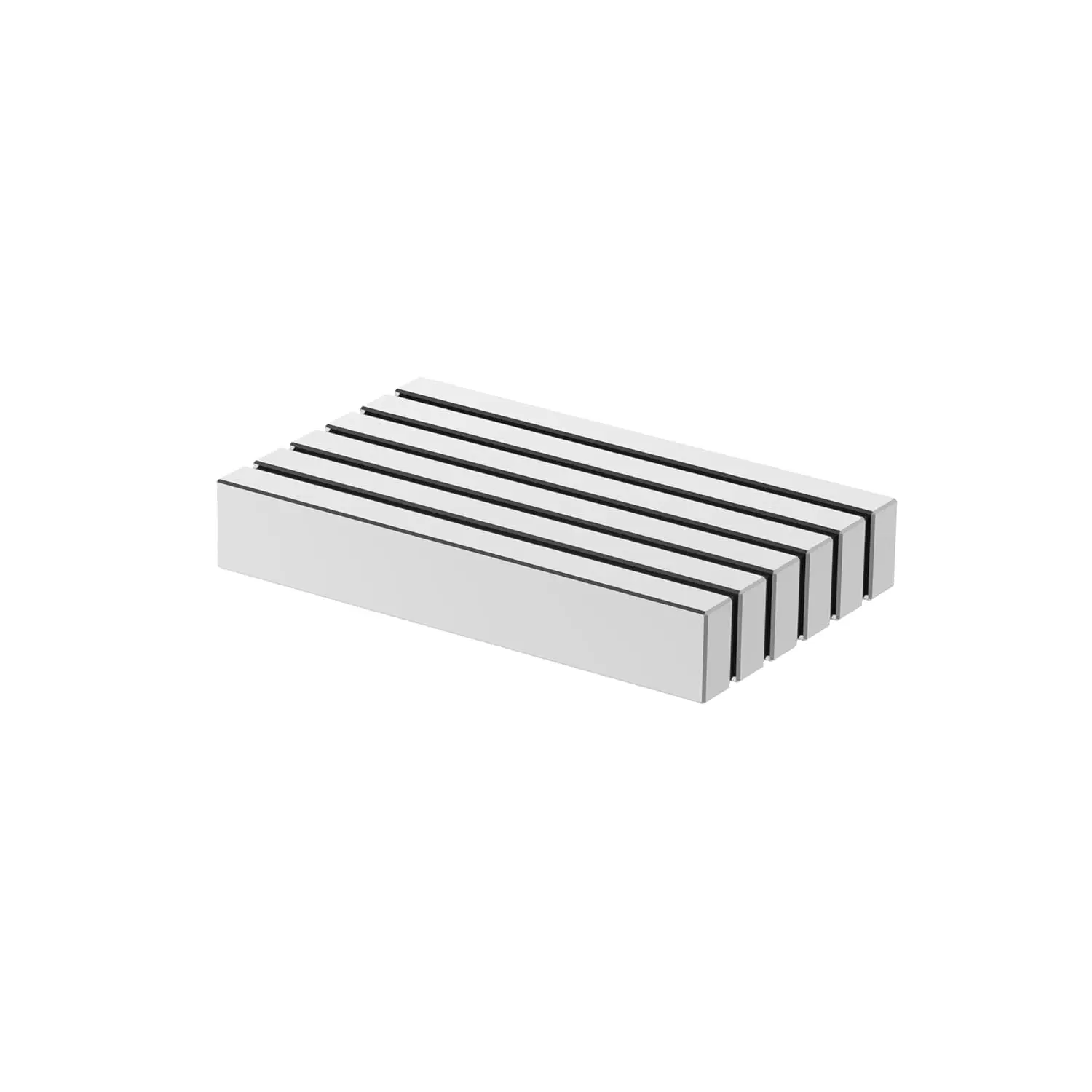 Large N52 Bar - 60x10x5mm - 6Pack, Neodymium Magnets,, 30.6LBS Pull Force Duty Industrial Block Neodymium Strip