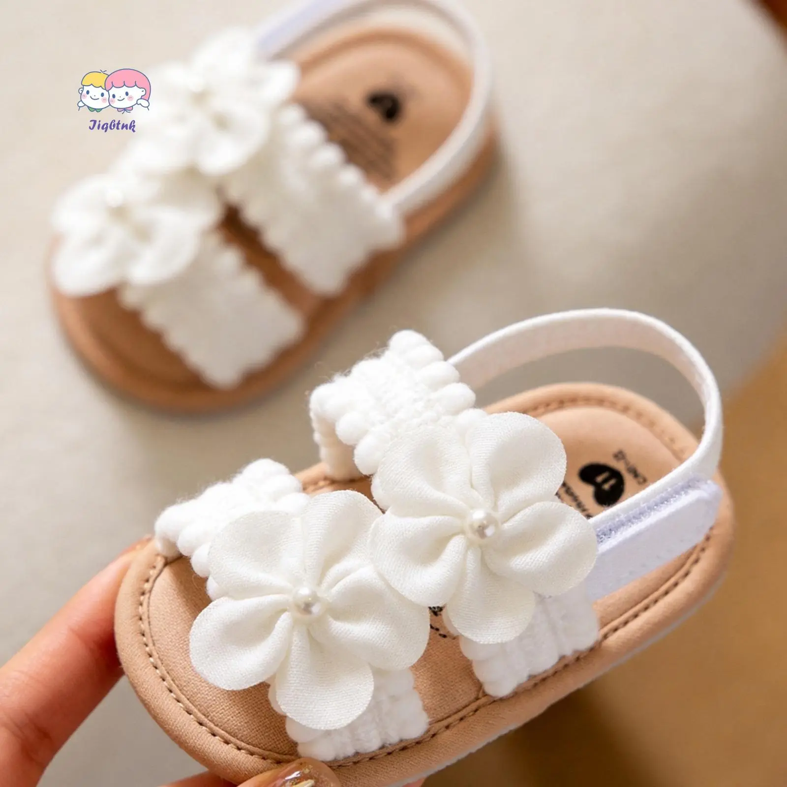 Toddler Baby Girl Sandals - Flexible PU Leather, Fabric Upper, Non-Slip, Bowknot Summer Flats, Prop 65 Safe for Casual Daily Wear, 11Cm/4.33Inch, 0-6 Months, Cute And Colorful Designs, Bow Decorated Shoes, Infant Sandals, Kids Shoes, Floral Baby Girl's Sh