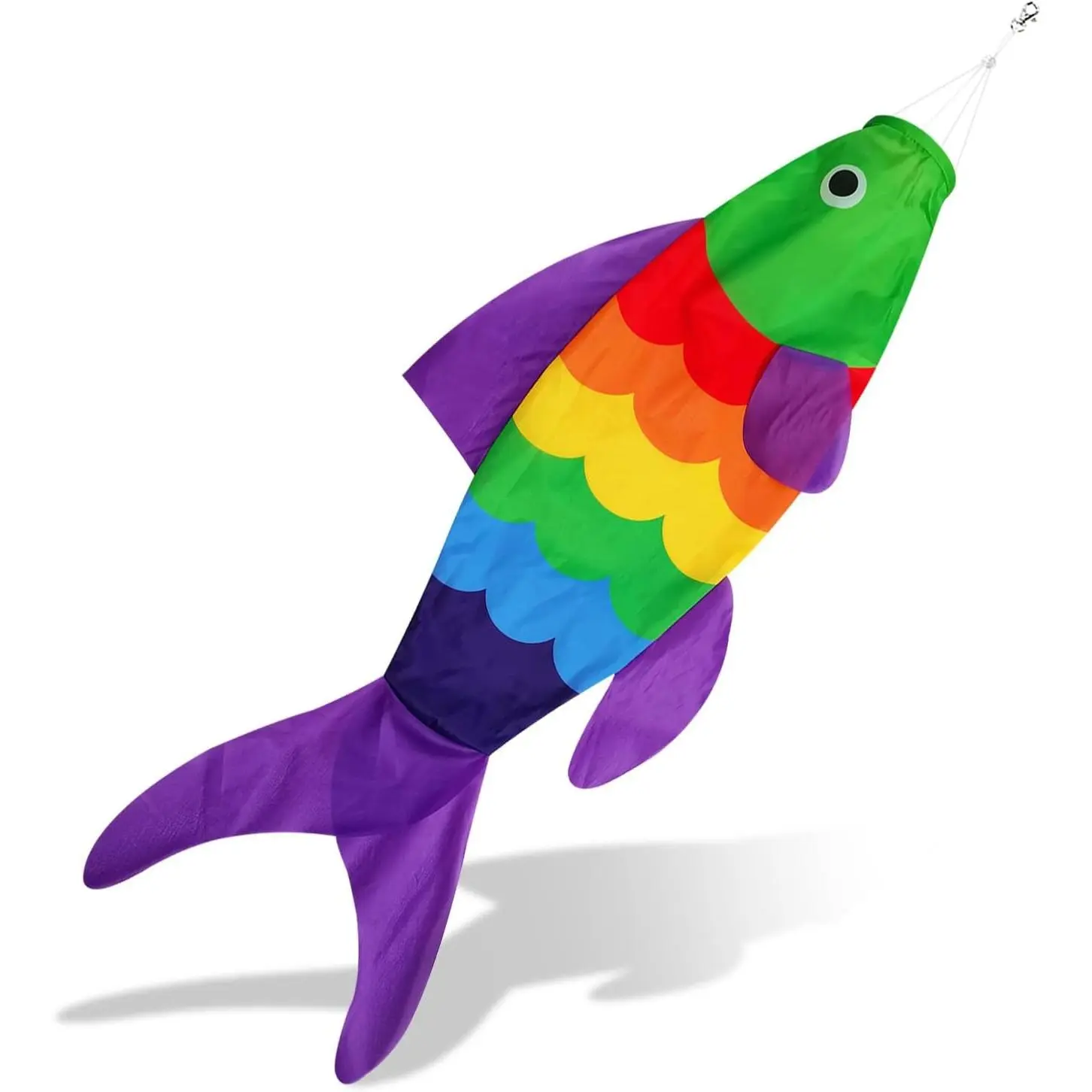 Rainbow Fish Windsock: Wind Socks for Outside Heavy Duty, Adding Color and Joy to Any windsocks Outdoor Space