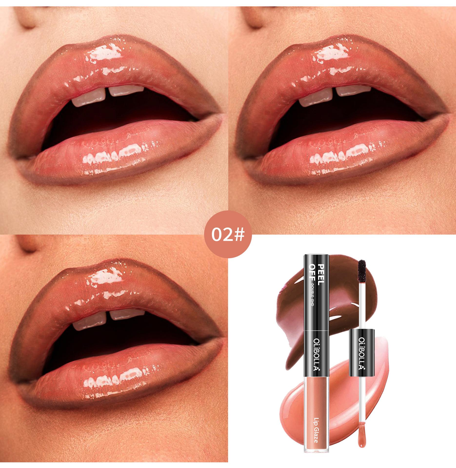 GET THE JUICY GLASS LIPS![OLIBOLLA Official] 2-in-1 Peel Off Lip Liner Stain & Plumping Oil Duo: Viral Peel & Reveal Lip Tattoo, Transfer-Proof & Hydrating Matte Long-Lasting Waterproof Lipstick