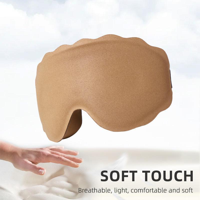 Comfort 3D Eye Mask with Adjustable Strap & Foam Eye Shade, Breathable Eye Patch for Gift, 3D Notch Design Sleeping Eye Mask