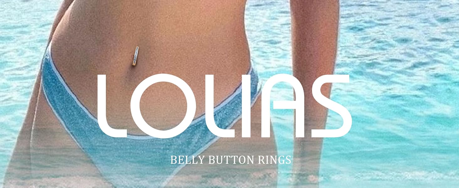 LOLIAS Silver/Gold Plated Belly Button Rings Surgical Stainless Steel Belly Rings CZ Clicker Belly Button Piercings for Women Navel Piercings Pack,Silver/Gold
