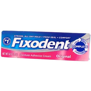 Fixodent Denture Adhesive Cream Original 1.40 oz (Pack of 2) Fixodent Denture Adhesive Cream Original 1.40 oz (Pack of 2)