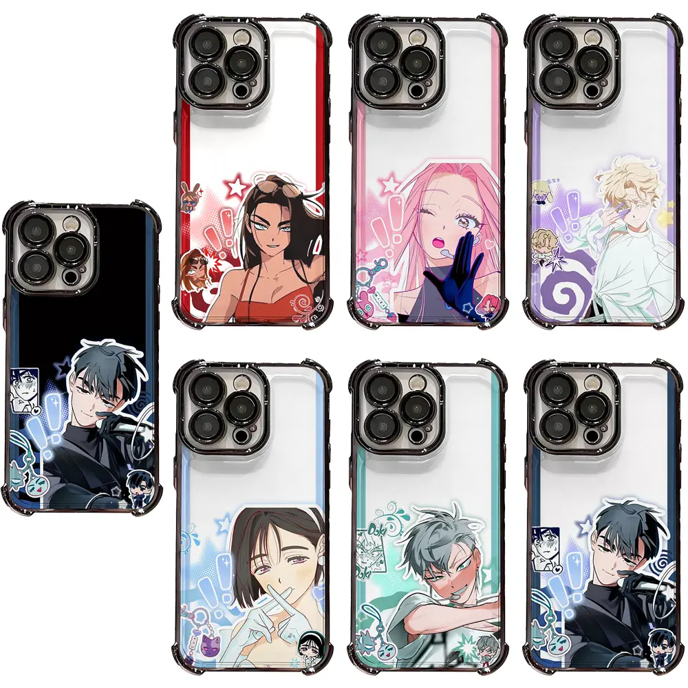 Alien Stage Manhwa Character Clear Phone Case for iPhone Series, Shockproof Soft TPU Casing with 4-Corner Protection, Stylish Mobile Phone Accessories Ideal Gift for Manhwa Fans (Fits 17 Air,16 Pro Max,15,14 Plus,13,12,11)