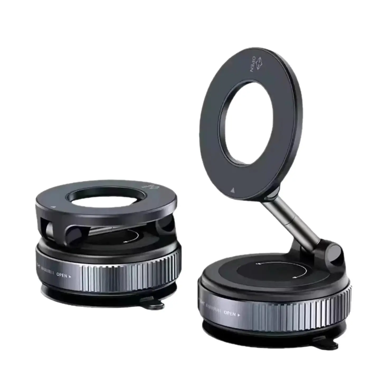 New Vacuum Suction Car Mount Magnetic Holder, Car Navigation Phone Stand, Secure Attachment for Dashboard, Easy Installation, Car Cell Phone Holder