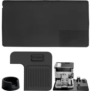 3-in-1 Silicone Coffee Mat + Coffee Tamper Base + Top Mat for Ninja Espresso Machine, Accessories for Ninja Luxe Cafe ES601/ES701