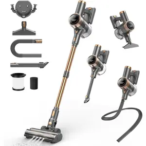 Cordless Vacuum Cleaner, 10-in-1 Lightweight Stick Vacuum with 45mins Runtime,  Suction, LED  Screen, Rechargeable Vacuum Cleaners for  Hardwood Floor Carpet  ()