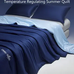 Reversible Cooling Summer Comforter, Double Sided Lightweight Breathable Quilt, Ideal for Hot Sleepers and Night Sweats Relief