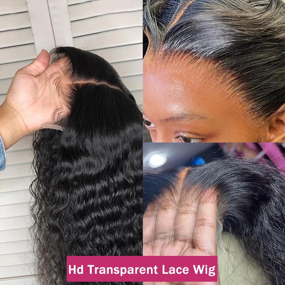 Bling Hair 36 38 Inch 13×6 Loose Deep Wave Lace Wig Pre Plucked 180% Density Kinky Curly 13x4 Lace Frontal Wigs For Black Women