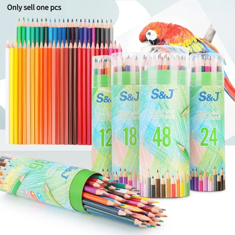 Advanced Colored Pencil Set, 12/18/24/36/48 Colors, Vibrant Colors, Perfect for Art Sketching, Coloring and Art Drawing Supplies, Ideal for Adult Beginners