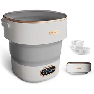Portable Washing Machine 16L -- 2026 Upgrade Foldable Portable Laundry Machine and Spinner, Underwear, Socks; Portable Washer Ideal for Travel, Dorms, Camping