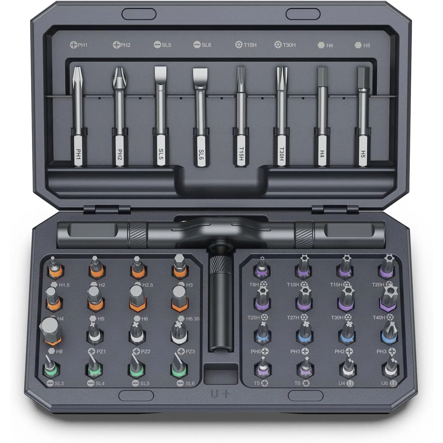 42-in-1 Ratchet Screwdriver Multi-Bit Set with S2 Bits, Detachable Handle, Hand Tool Kit for Home, Electronics, DIY Repairs