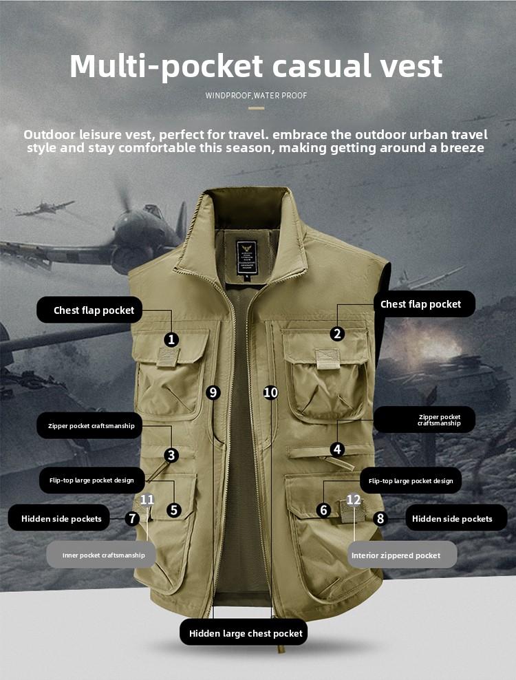 SummerVibes Men's Outdoor Casual Vest