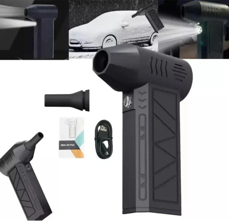 Portable Violent Turbo Small Fan, Powerful Mini Blower, Handy Mini Electric Fan, Handheld High-speed Air Duster Fan for Computers Dust Removal, Snow Blowing, Carbon Blowing, Barbecue, Carbon & Outdoor lgnition