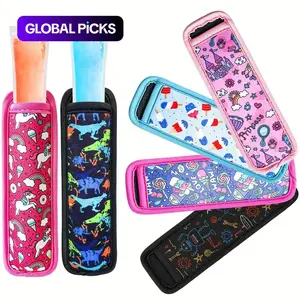 Ice Pop Sleeves, 6/8pcs Neoprene Insulated Sleeves, Freezer Popsicle Holder, Colorful Reusable Washable Bags, Durable & Convenient #GLOBAL PICKS