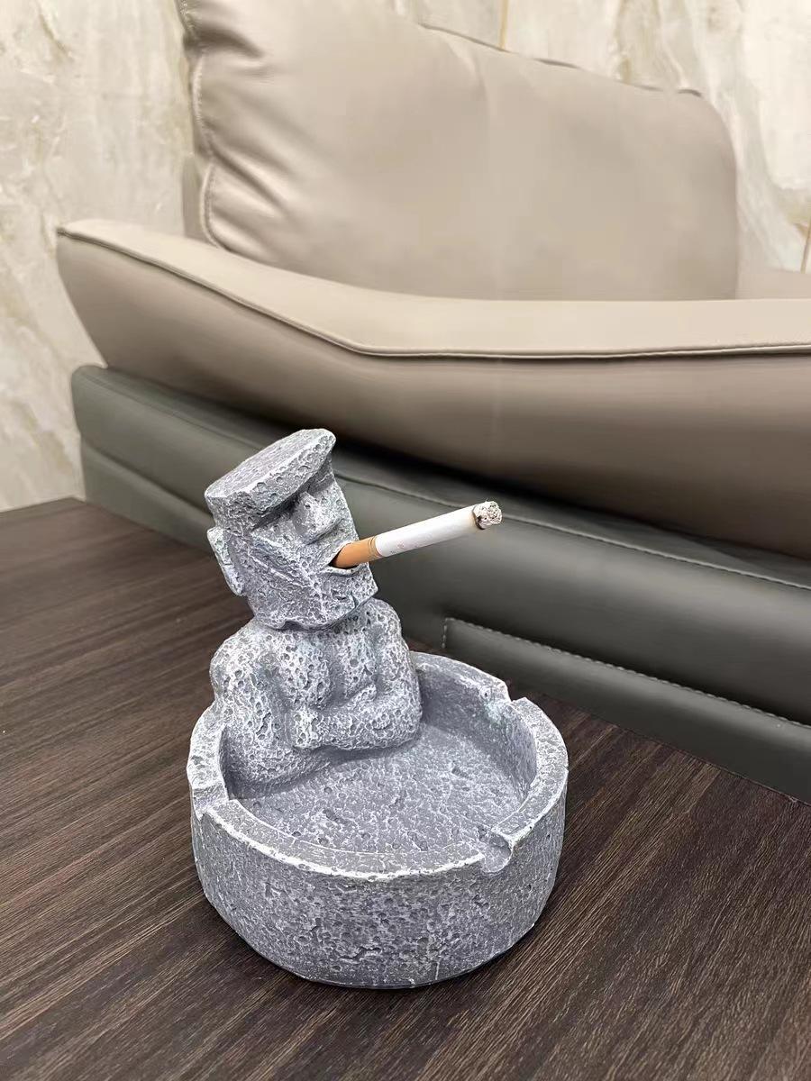 Creative and personalized office handmade ashtray for home living room, light luxury high-end ashtray, cute and quirky for men