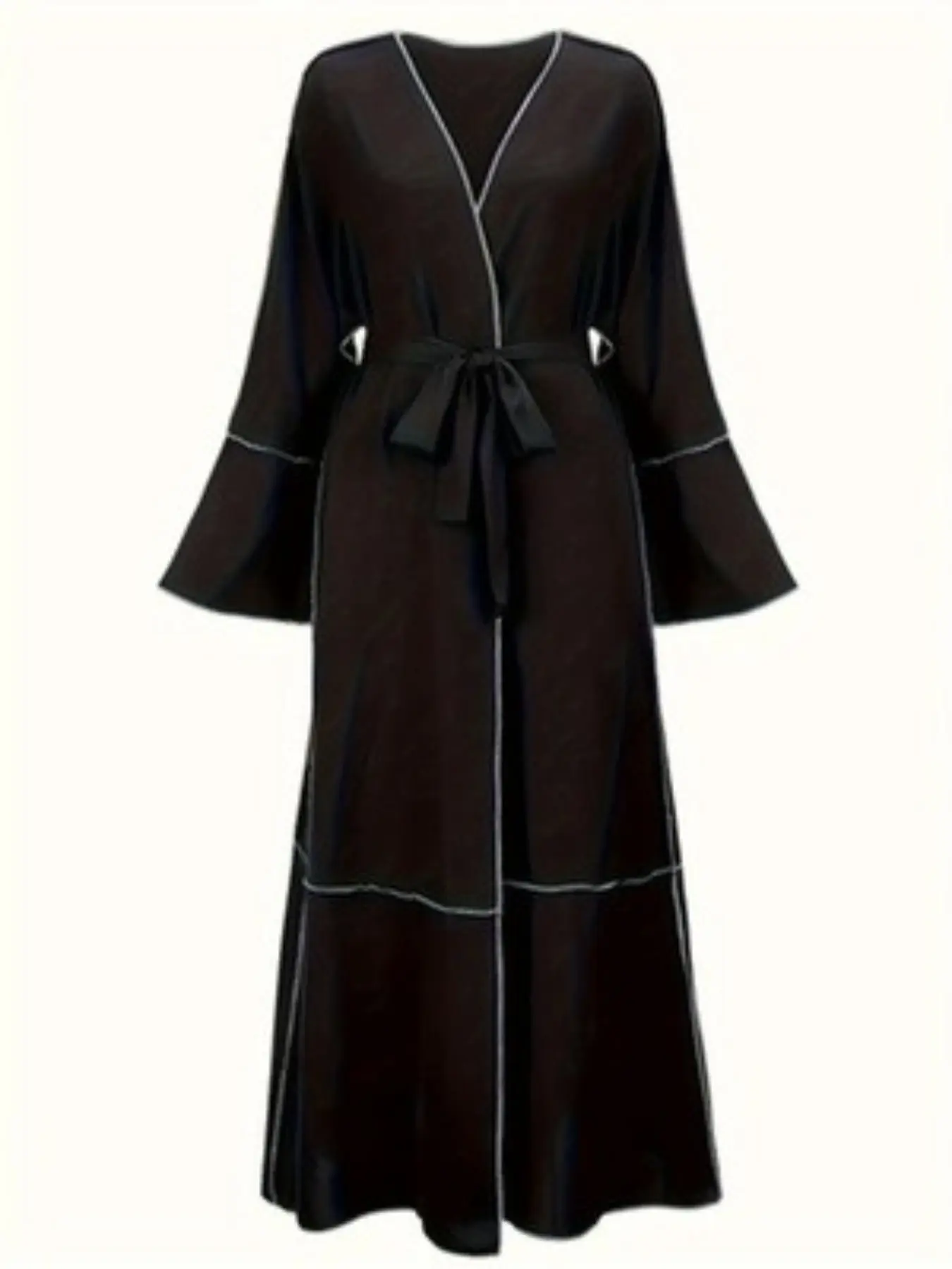 Muslimah Abaya with Sequin Details, Shimmery Lustrous Abaya, Sophisticated Formal Dress, Long Sleeves, Sparkly Accents, Lightweight, Iftar Party Wear