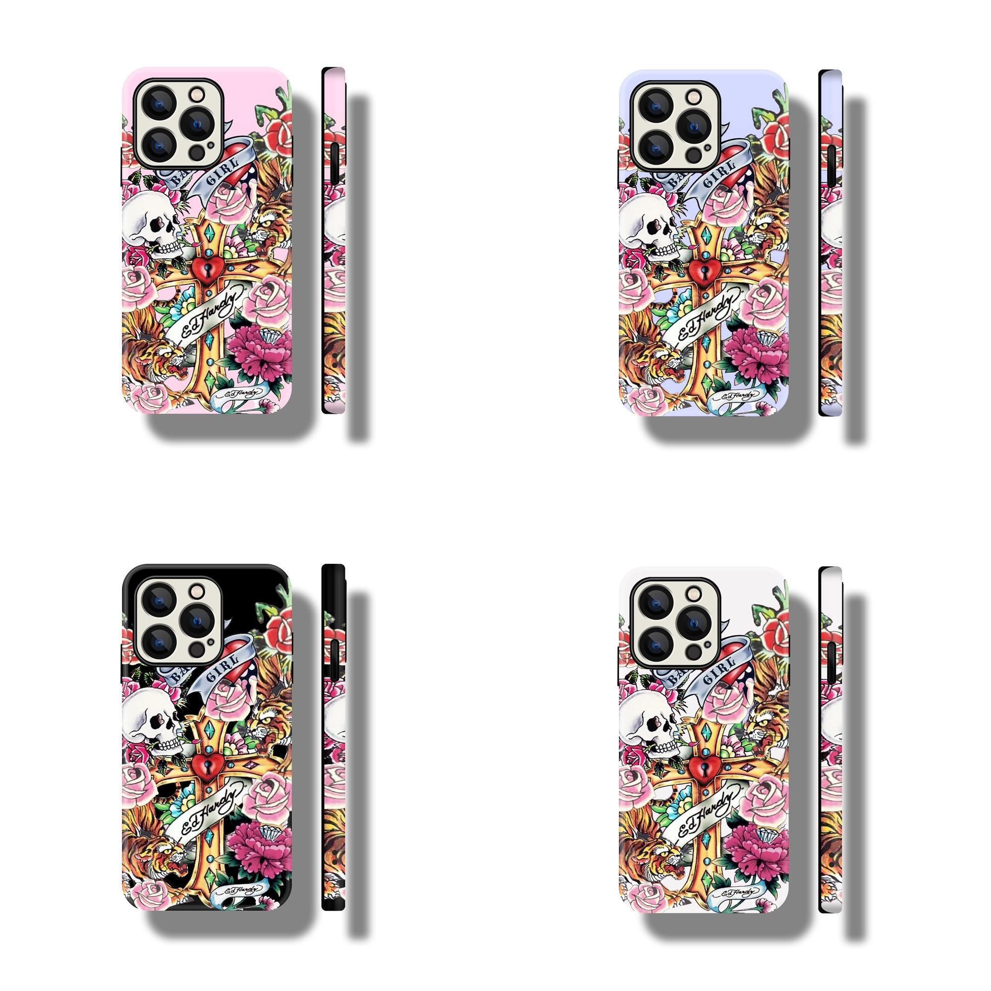 DarlingCase Durable Hardy-Inspired Protective Phone Case for iPhone 11, 12, 14, 15, 16, 17 Pro Max Stylish Y2K Aesthetic Accessories for Pro Max, Trendy Fashion for Enthusiasts