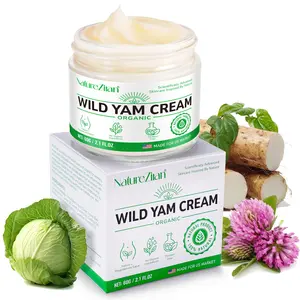 Natureziran Wild Yam Cream 60g, Organic Formula, Lightweight Texture, Quick Absorption, Moisturizing Skin Care, No Side Effects