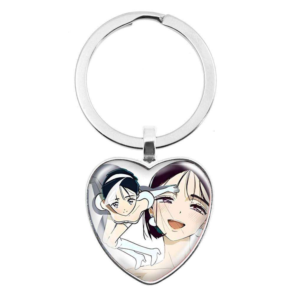 ALIEN STAGE Mizi Sua Till Ivan Hyuna Luka Glass Pendant Keychain Jewelry Accessories Souvenir Key Ring Fans Gift Necklace