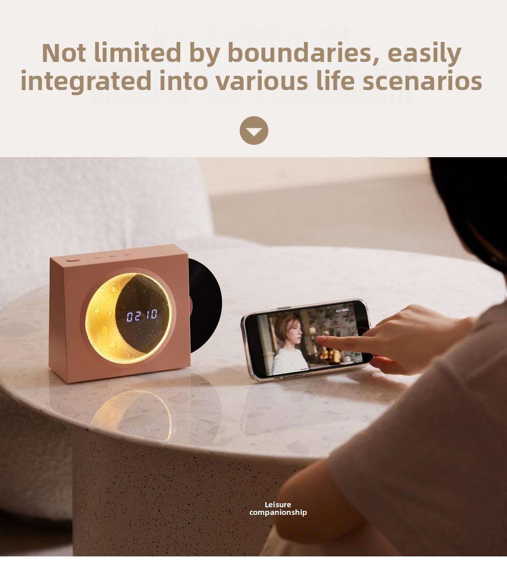 Retro vinyl record player Bluetooth speaker, starry sky light music Bluetooth speaker, creative home desktop speaker
