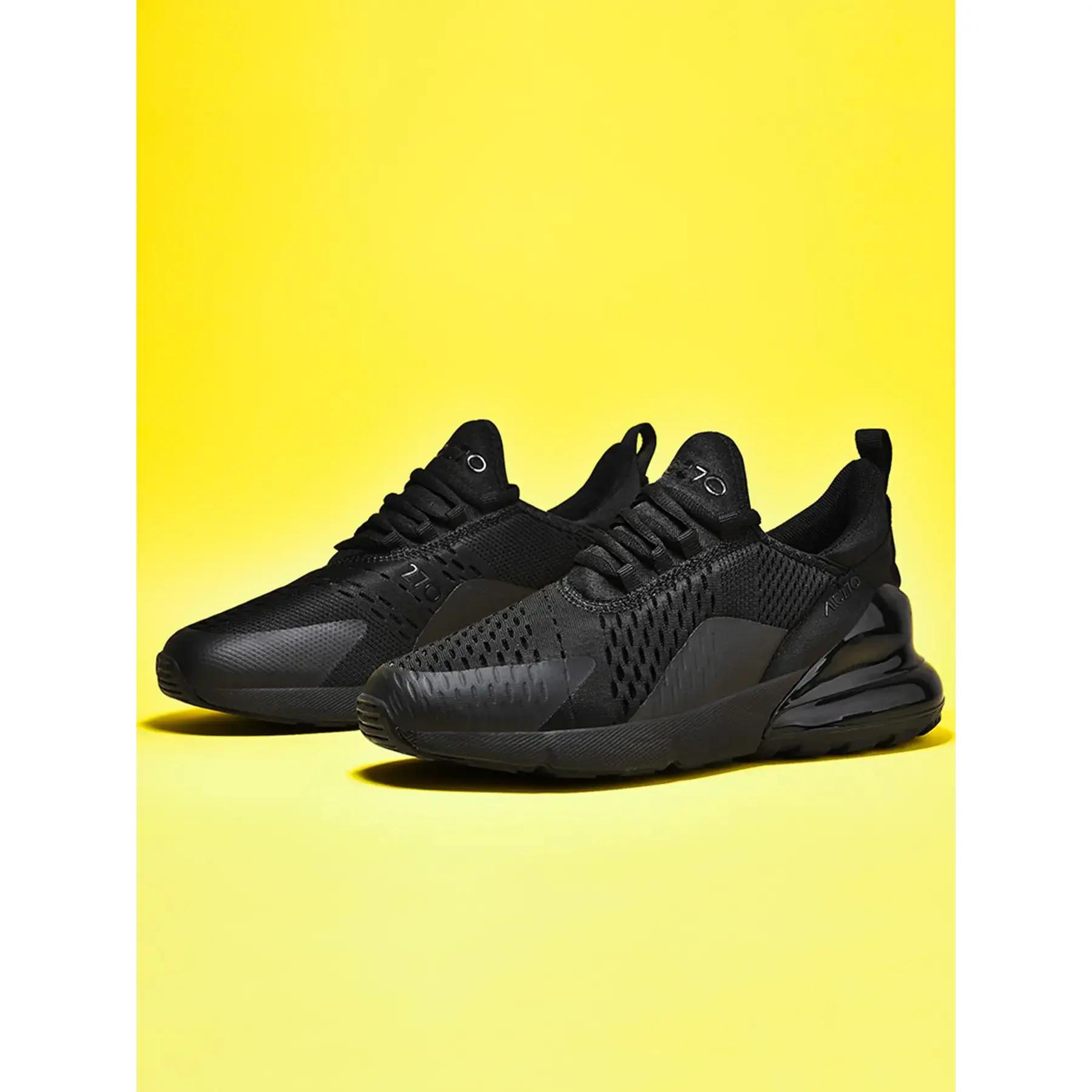 Men's 270 Air Cushion Running Sneakers, Breathable Mesh Upper, Shock-Absorbing Sole, Athletic Gym Shoes for American Athletes & Sneakerheads Men's 270 Air Cushion Running Sneakers, Breathable Mesh Upper, Shock-Absorbing Sole, Athletic Gym Shoes for American Athletes & Sneakerheads