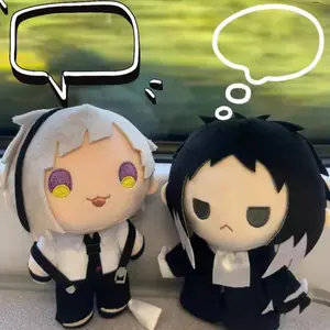 Dazai Osamu Plush Nakahara Chuuya figure Fyodor Dostoevsky Edogawa Rampo plush Doll soft Keychain pillow Cute BSD Anime Toy Gift