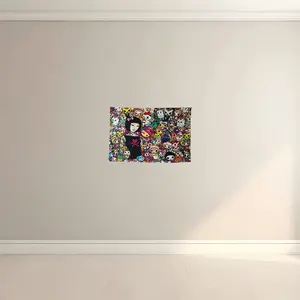Official Tokidoki Unicorno Decorative Tapestry Wall Hanging, 3x5ft Party Photography Backdrop Decorations for Living Room Bedroom Home, Cartoon Birthday Party Supplies Banner Tablecloth Beach Throws(Signature)