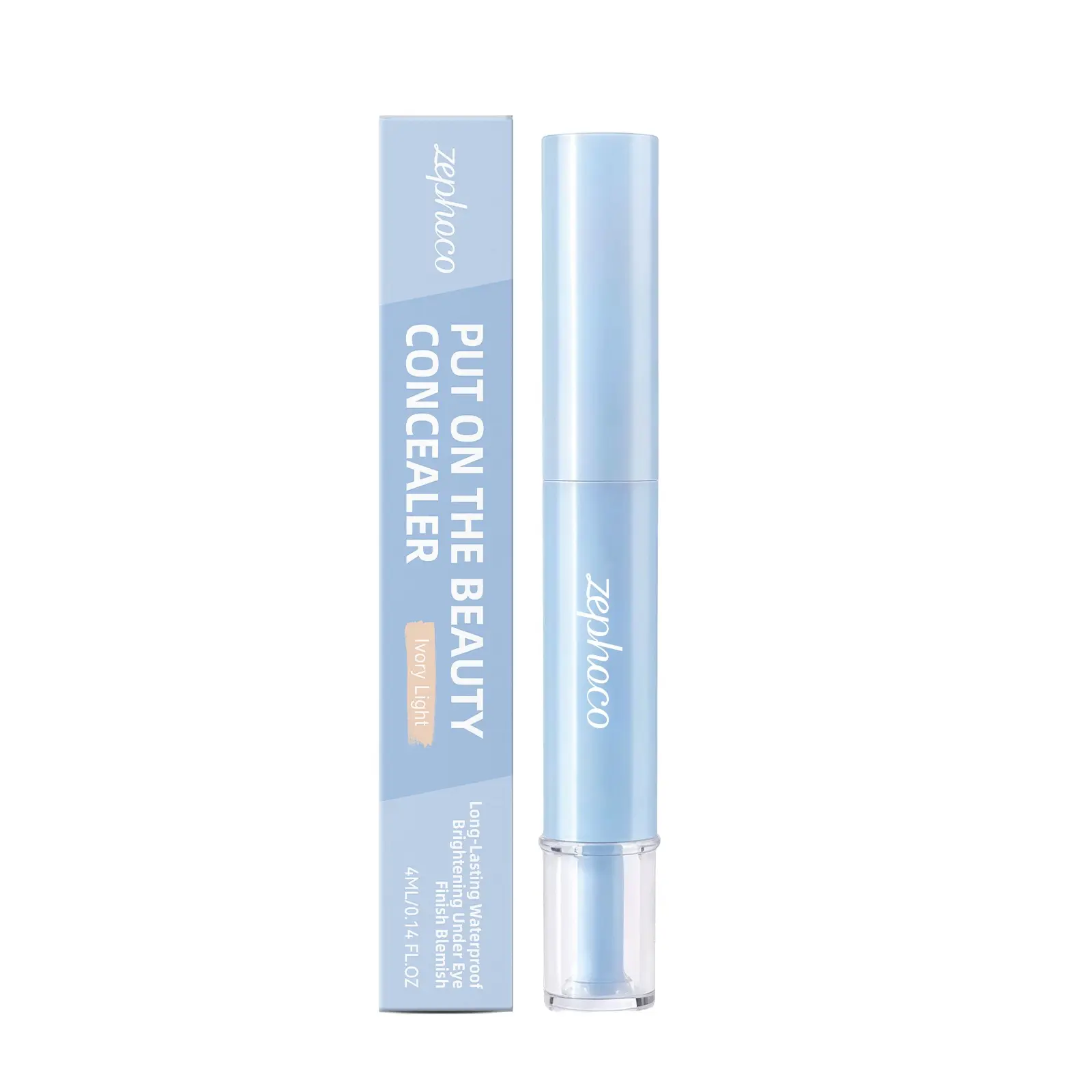 Liquid Foundation & Eye Concealer Pen, 2-In-1 Dual-effect Concealer & Foundation Eye Concealer, Long-Lasting Concealer For Blemishes, Redness & Under Eye Circle, Long-Lasting (Ivory Light)