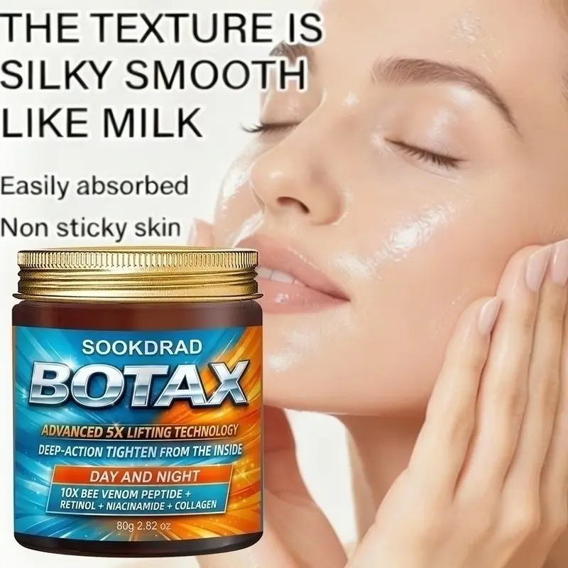 Botax Lifting Cream with 10x Bee Venom Peptide & Retinol, 80g Collagen Boost, Daily Skin Revitalization, 24-Month Shelf Life