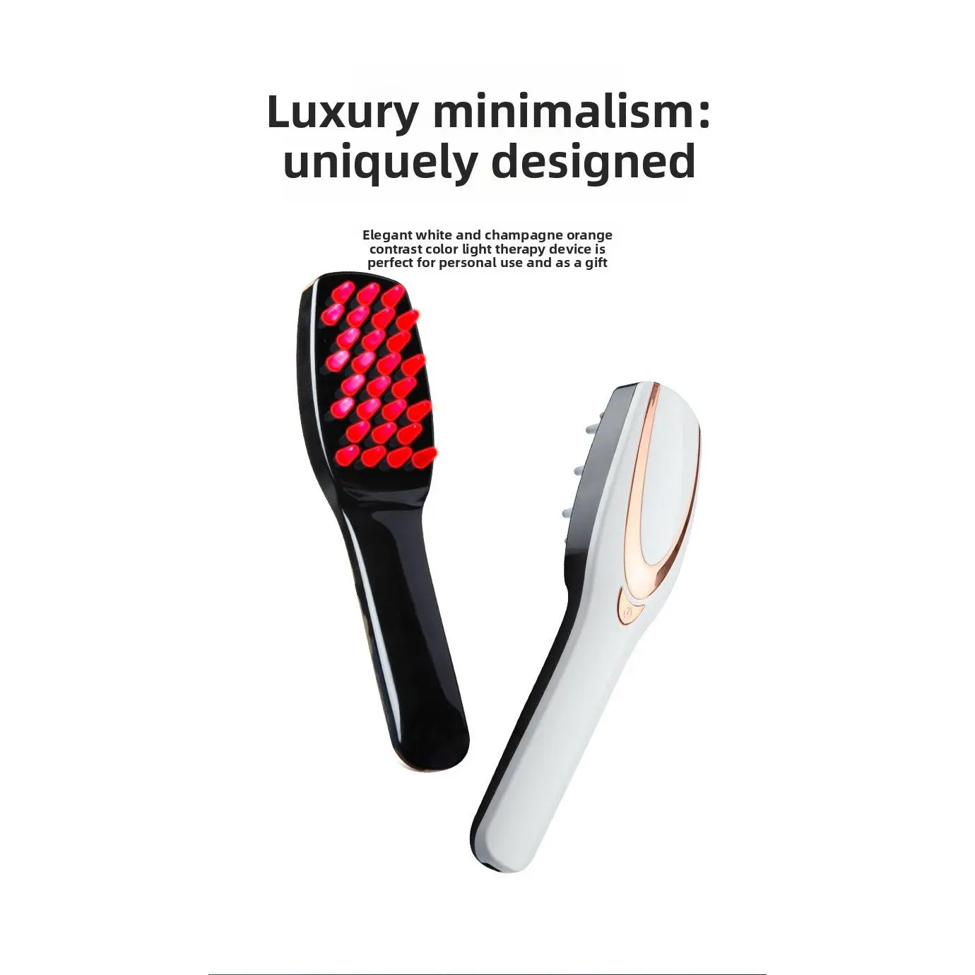 Electric Scalp Massager Brush with LED Light, Vibration, USB Rechargeable Functionality - Head Massage Tool for Sports, Outdoor Fitness