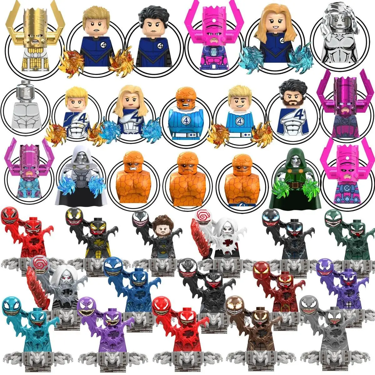 2026 new hot item Blind Box Mini Building Blocks TV6210 Figures Big Goblin Spiderman Iron Man Venom Captain Hawk Deadpool Armor Christmas Gift Toy