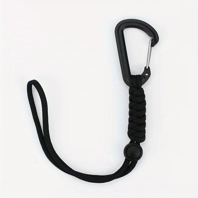 1/2/3counts Paracord Keychain, Anti-lost Rope, Backpack Anti-lost Rope, Outdoor Emergency Key Rope, Hook Carabiner For Leash, Sports & Outdoor Accessories