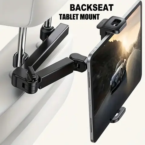 Car Headrest Tablet Holder, Universal Behind Car Back Seat Mount, Cell Phone Car Mount, Multifunctional Car Internal Accessories Compatible with Mobile Phones & Tablets for Women & Men, Car Phone Holders, Phone Holders for Your Car