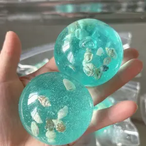 Ocean Theme Stress Relief Toy, Shell Anxiety Relief, Soft Slow Rebound Gel, Infinite Squeeze Pressure Release Block, Fun Gift for Christmas, Parties, Birthdays, School Rewards, Stress Ball