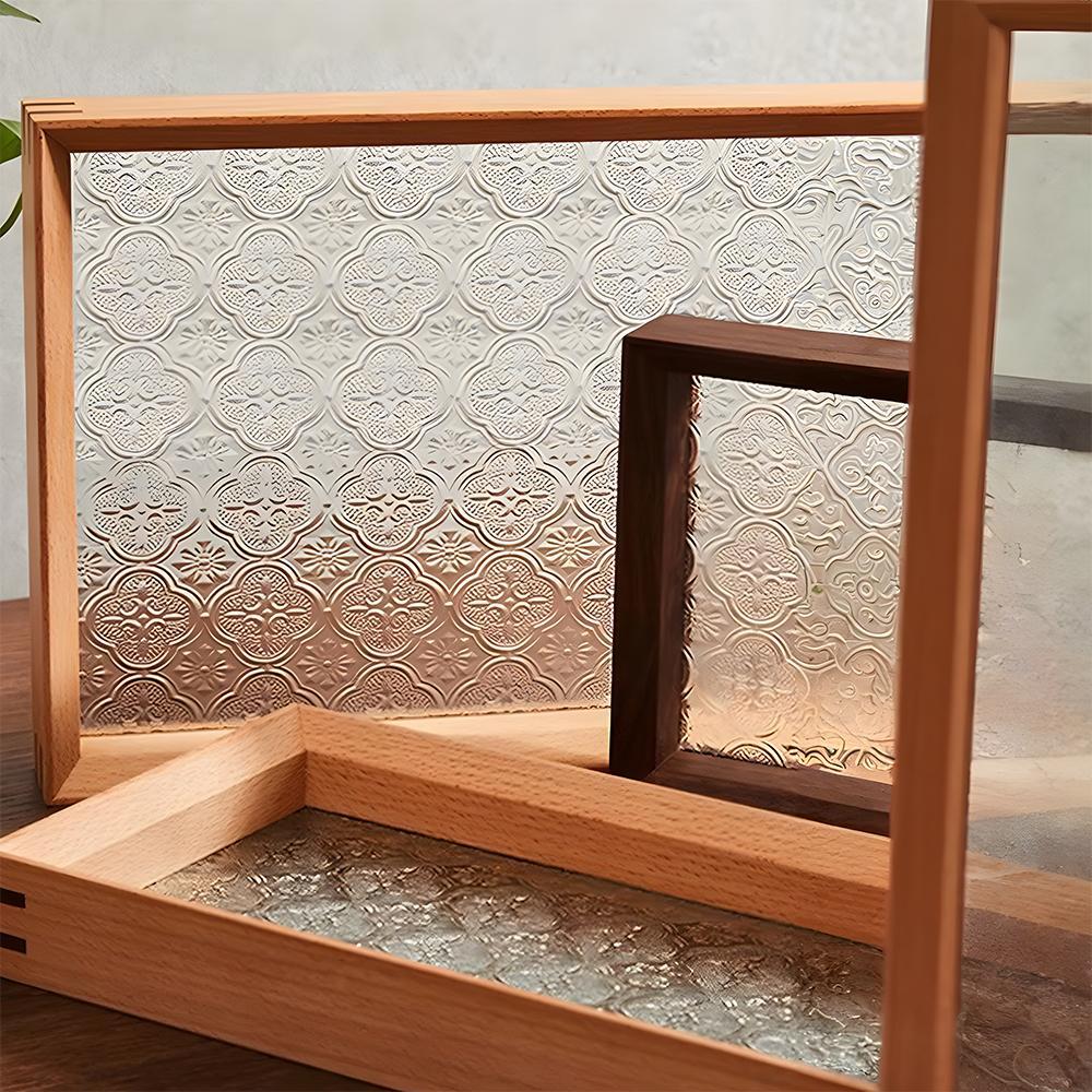 Malus Spectabilis Pattern Privacy Sticker, 1 Roll Static Cling Privacy Window Film, Sun Shade Film, Home Decor Sticker for Living Room Bedroom Room Decor, Window Privacy Films Interior Decoration Accessories, Window Decorations Supplies#GLOBAL PICKS